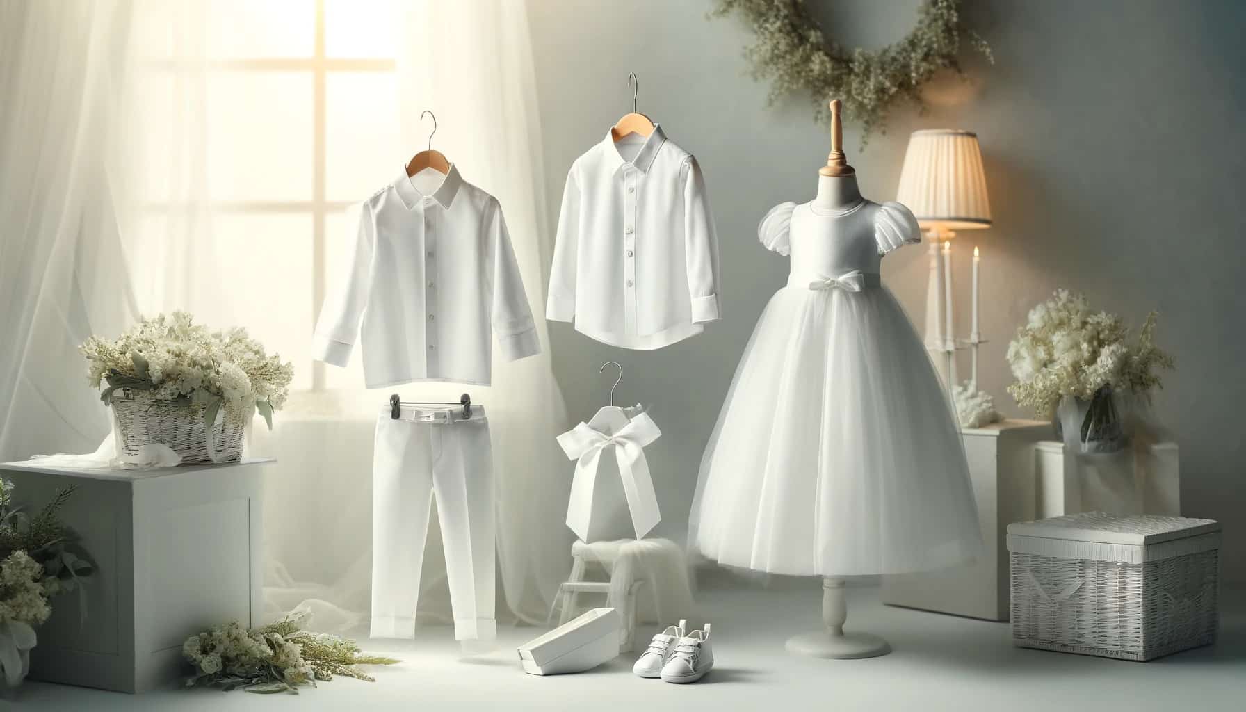 vêtement blanc pour un baptême